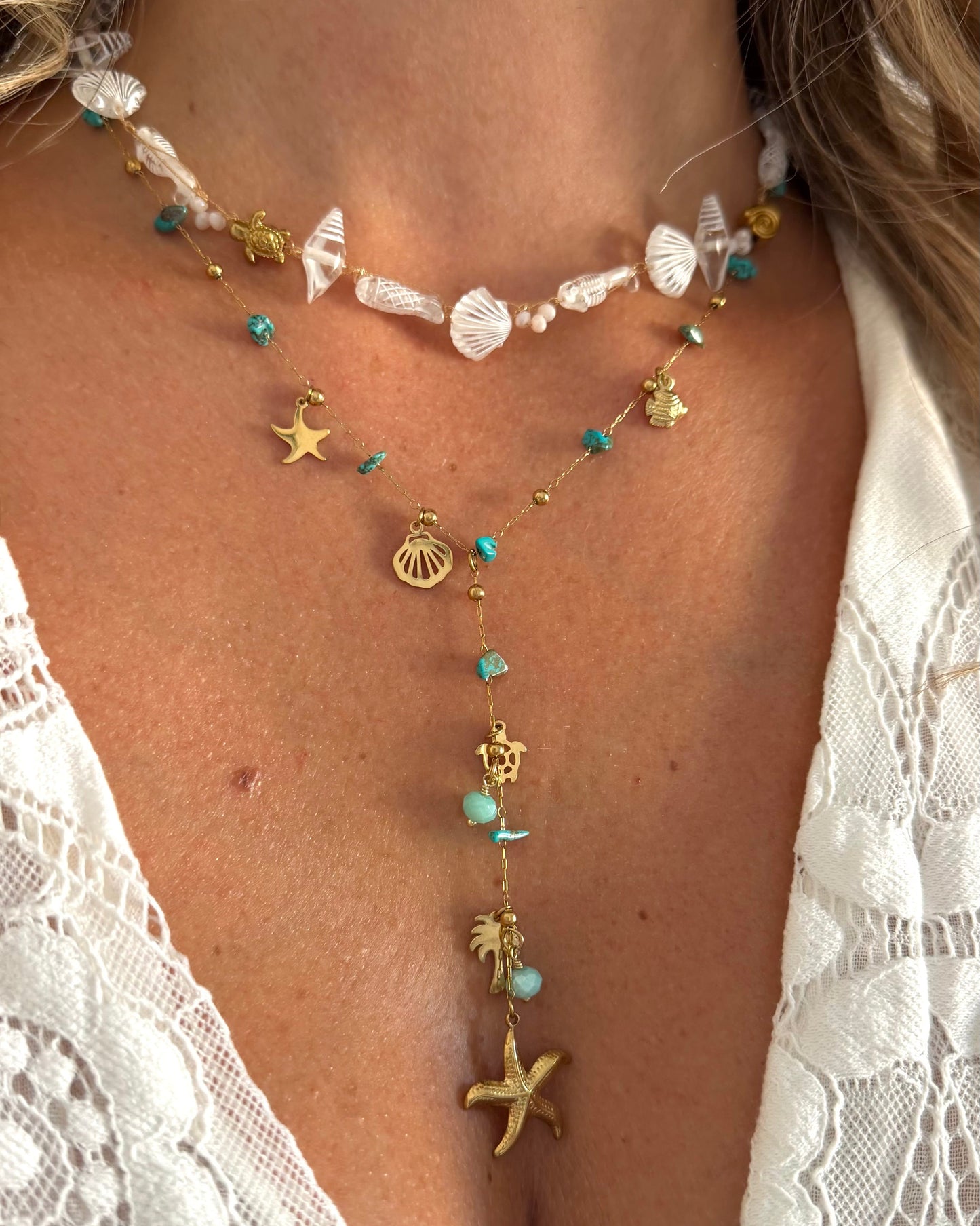Collier Bahia Blanc