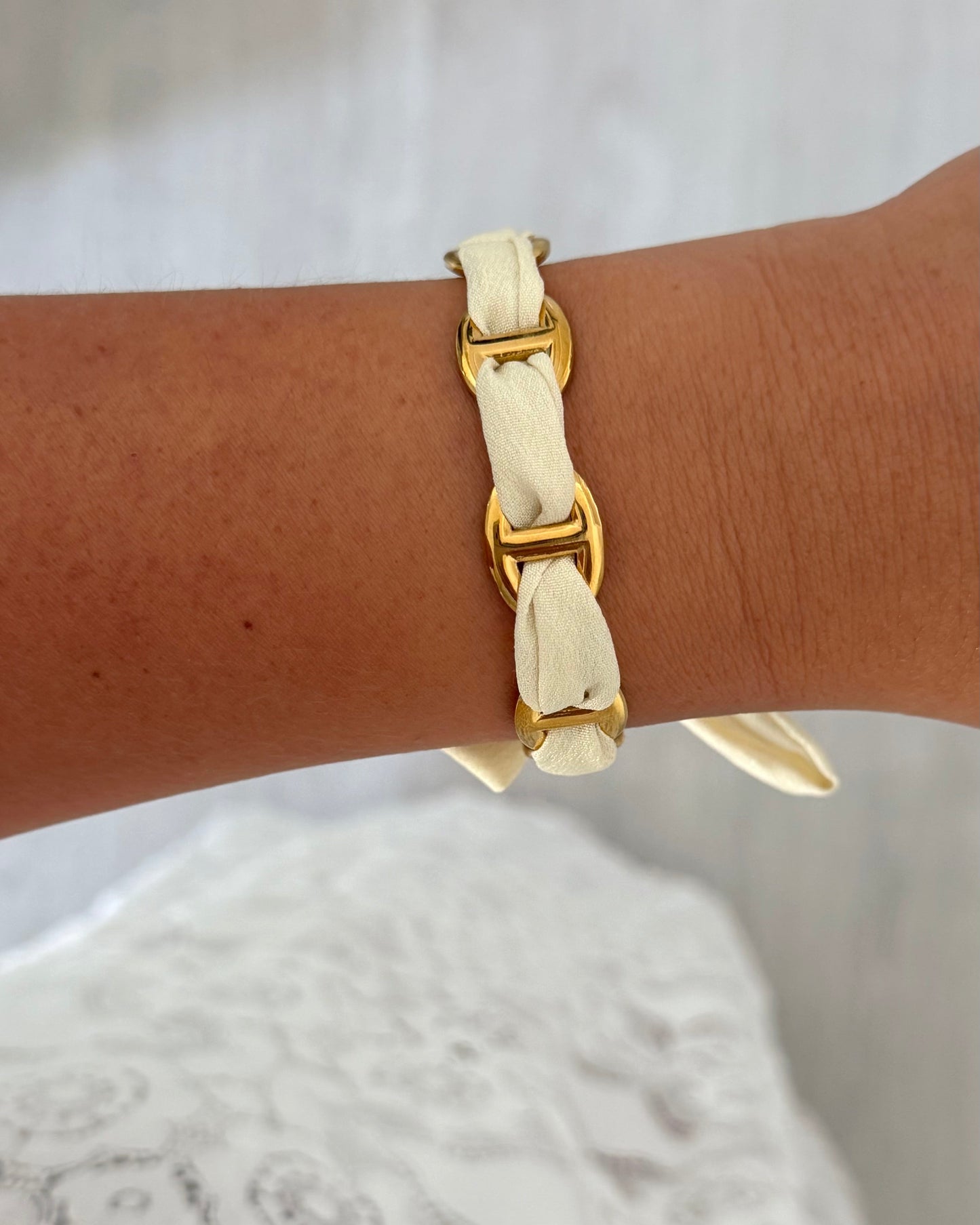 Bracelet Jonc Tess Beige