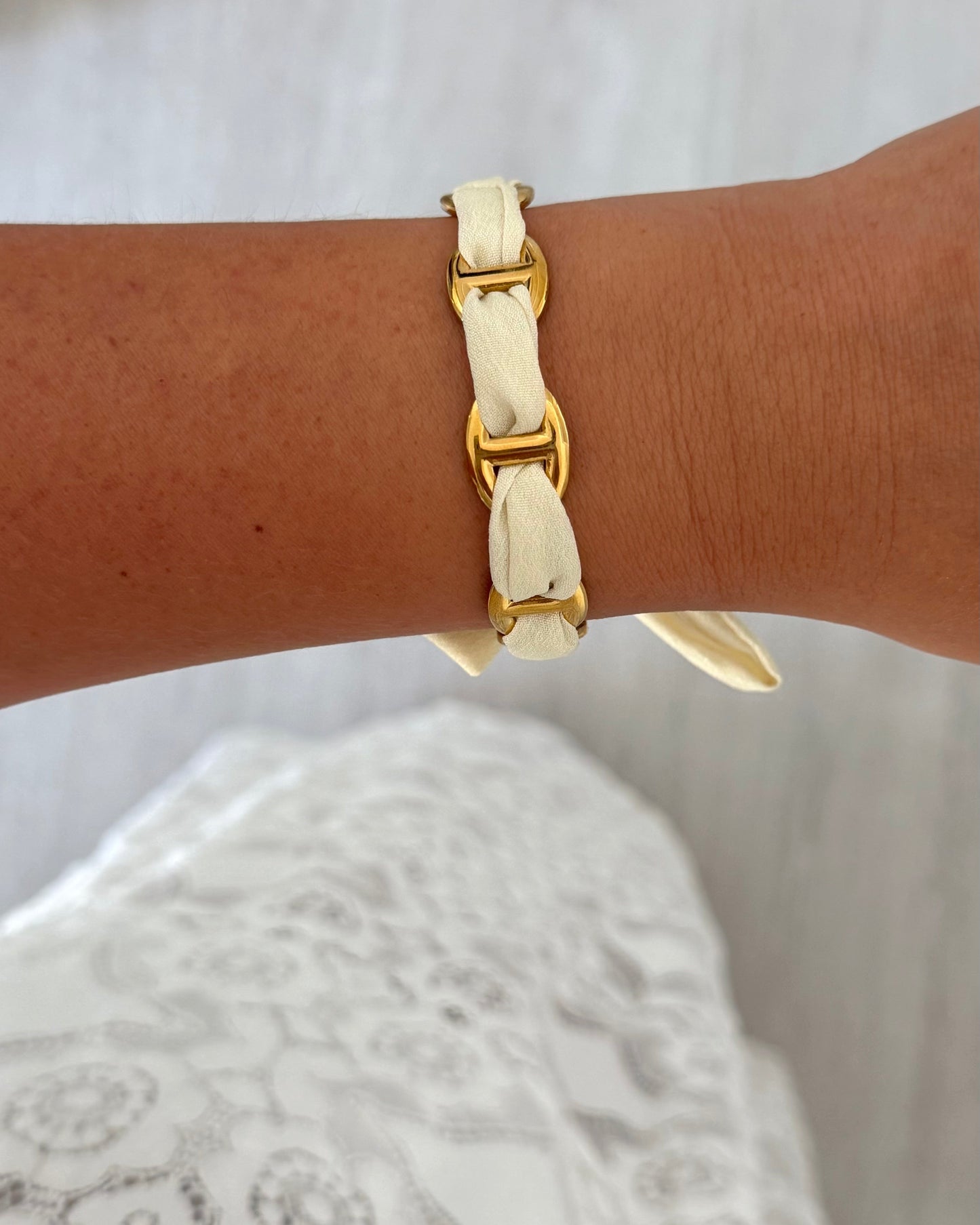 Bracelet Jonc Tess Beige