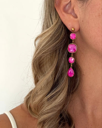Boucles d'oreilles Coquette Rose
