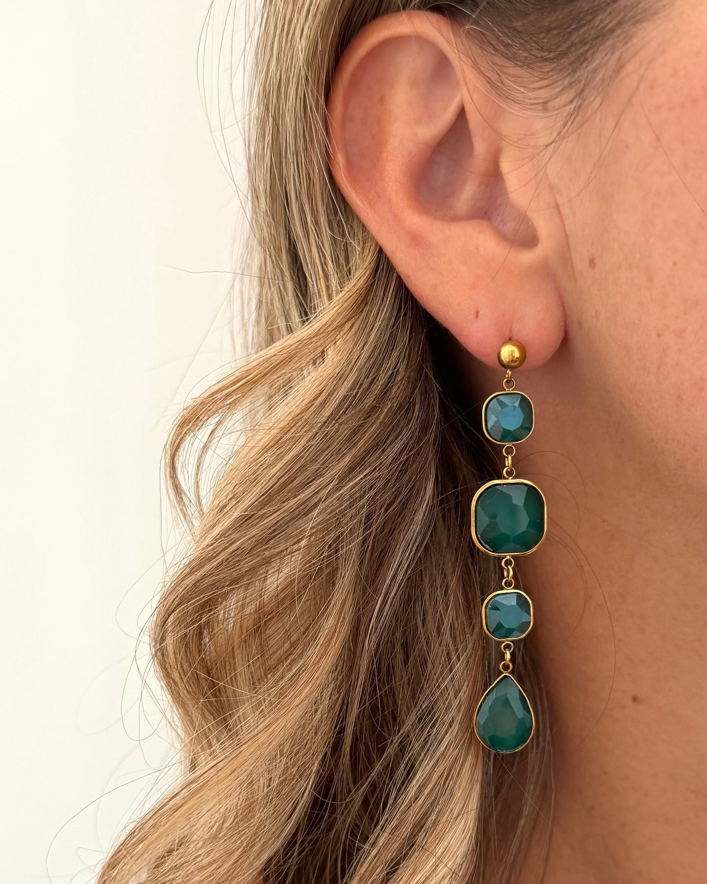 Boucles d'oreilles Coquette Vert