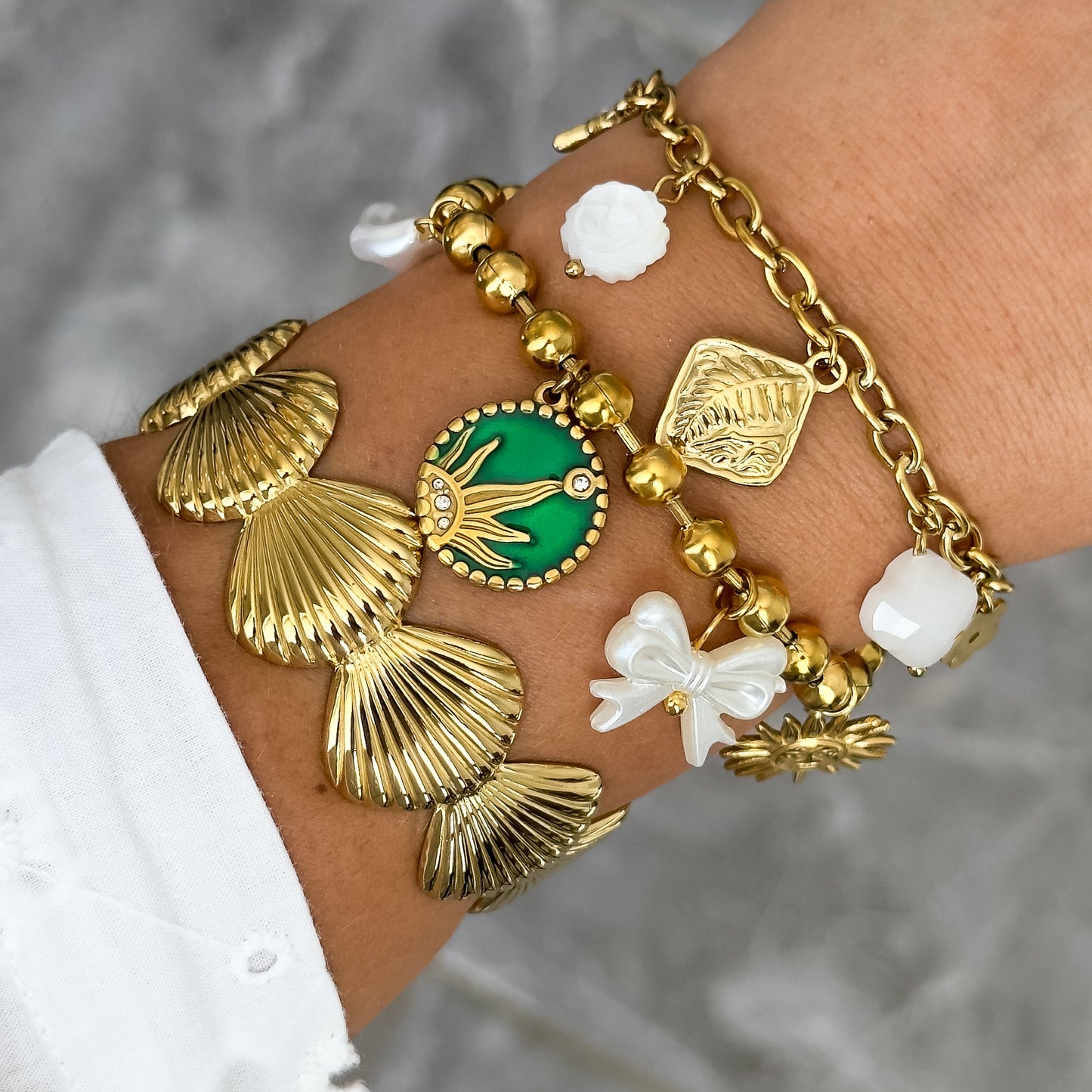 Bracelet Jonc Coquillage
