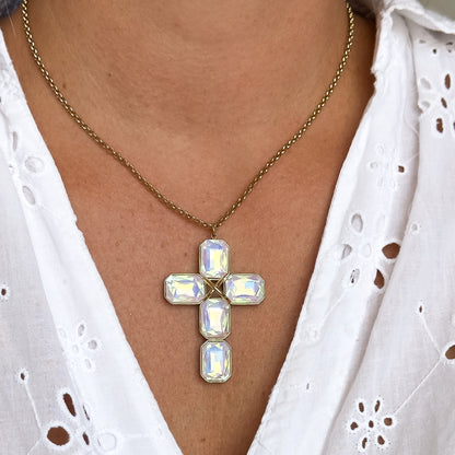 Collier Aurora Lilas Irisé