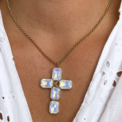 Collier Aurora Lilas Irisé