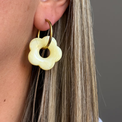 Boucles d'oreilles Denise Jaune