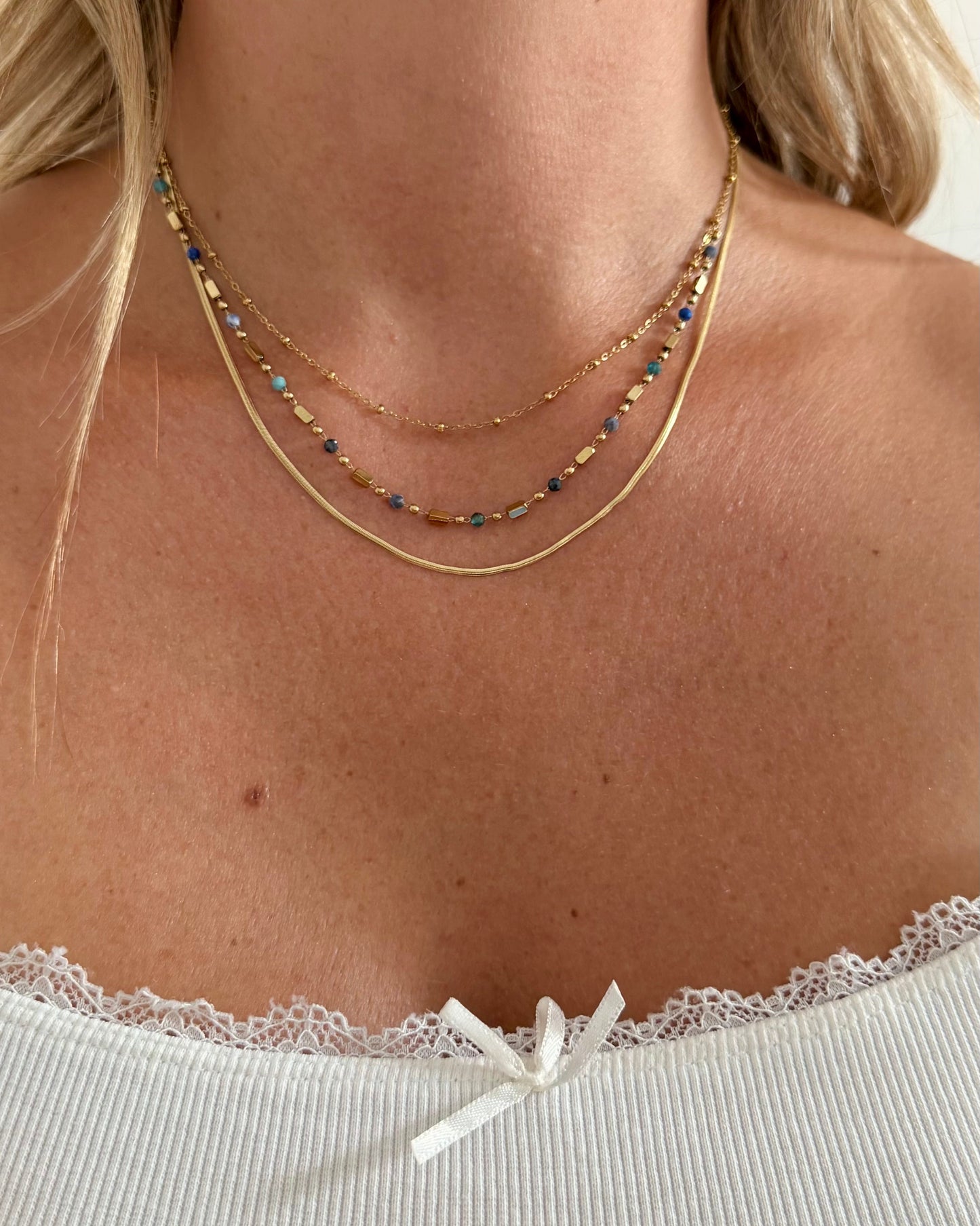 Collier Azélia Bleu