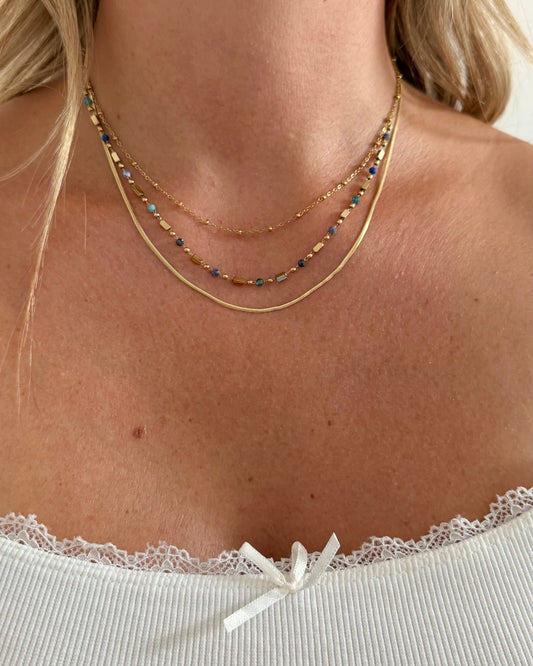 Collier Azélia Bleu