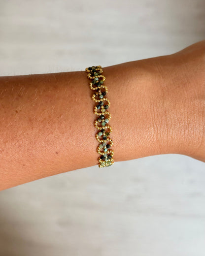 Bracelet Isadora Vert de Gris