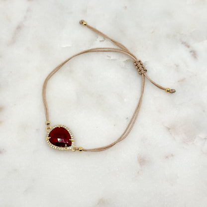 Bracelet Linaé Bordeaux