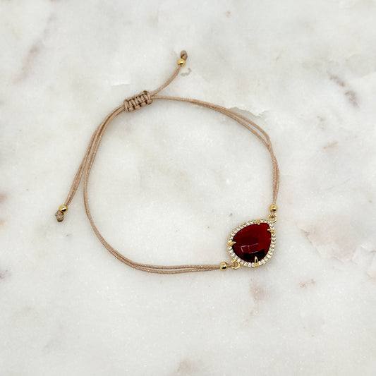 Bracelet Linaé Bordeaux