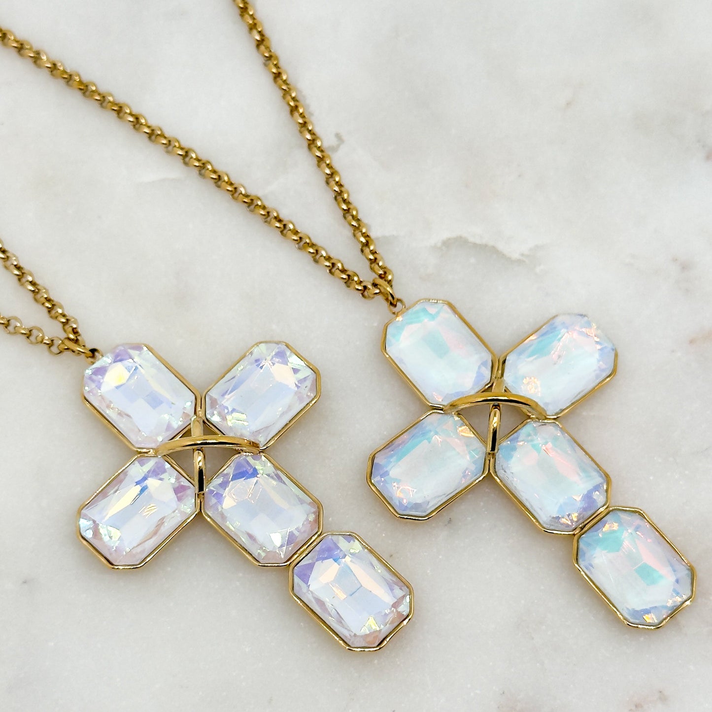 Collier Aurora Lilas Irisé