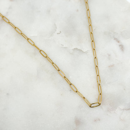 Collier Maillons Ovales Plats