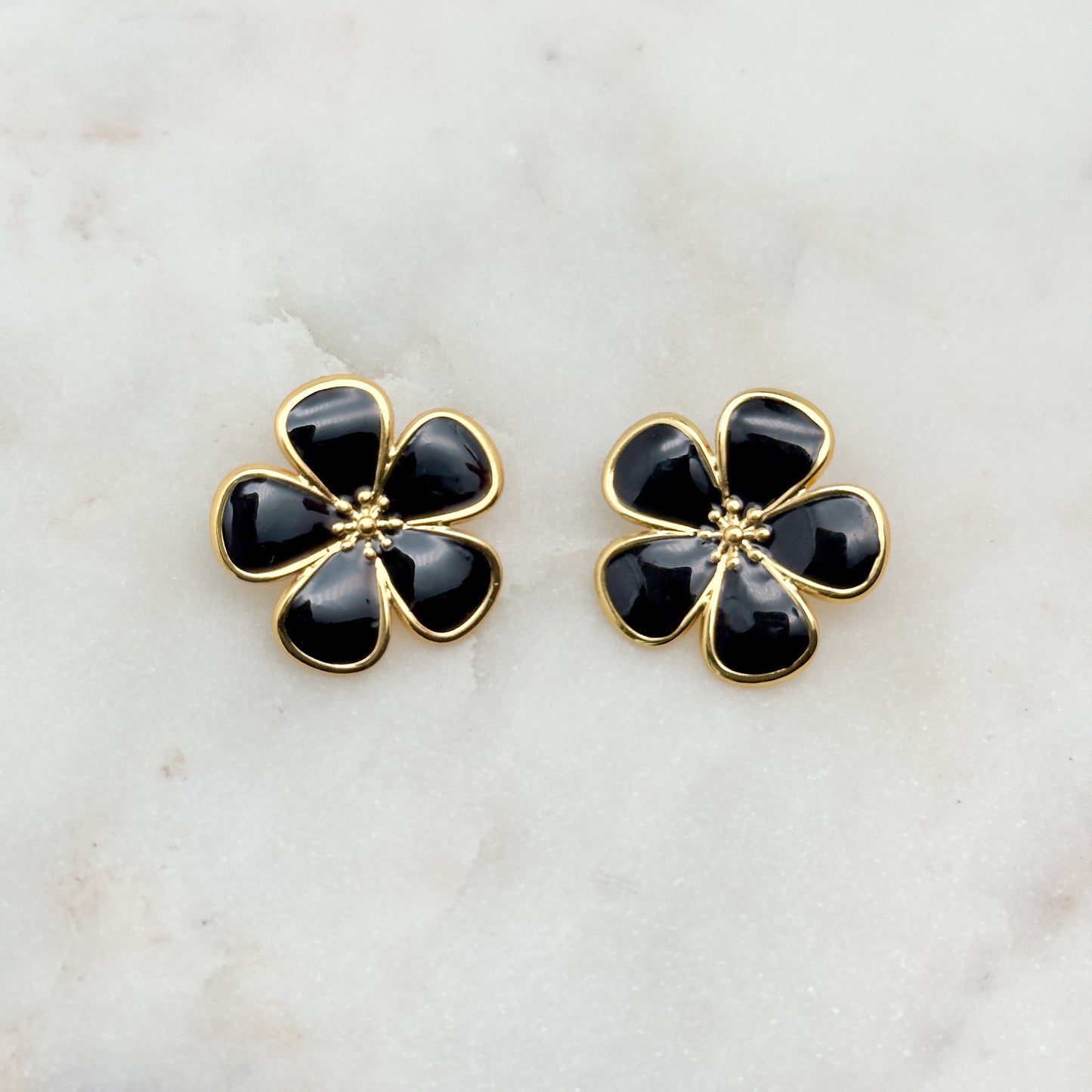 Boucles d'oreilles Janna noir