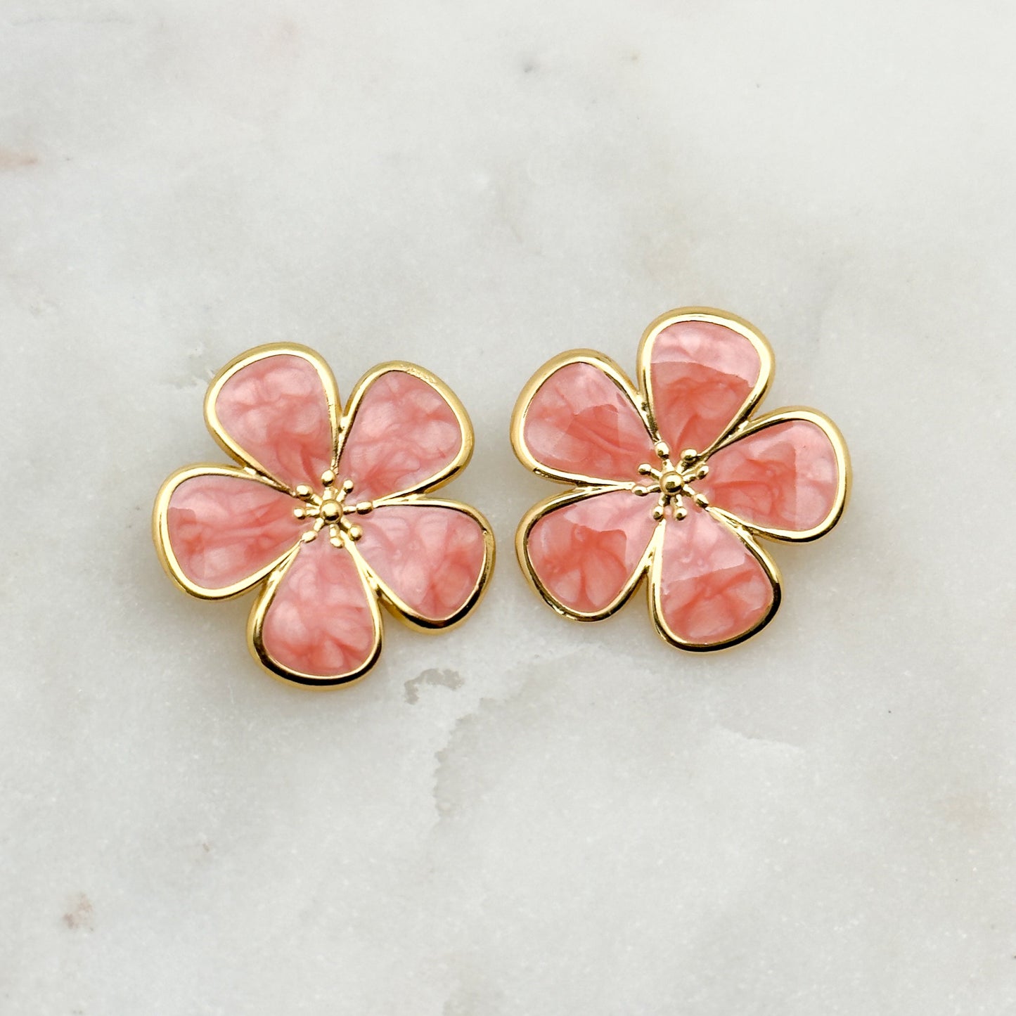 Boucles d'oreilles Janna Corail