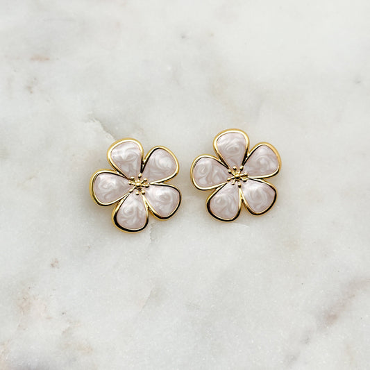 Boucles d'oreilles Janna Blanc