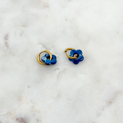 Boucles d'oreilles Denise Mini Bleu