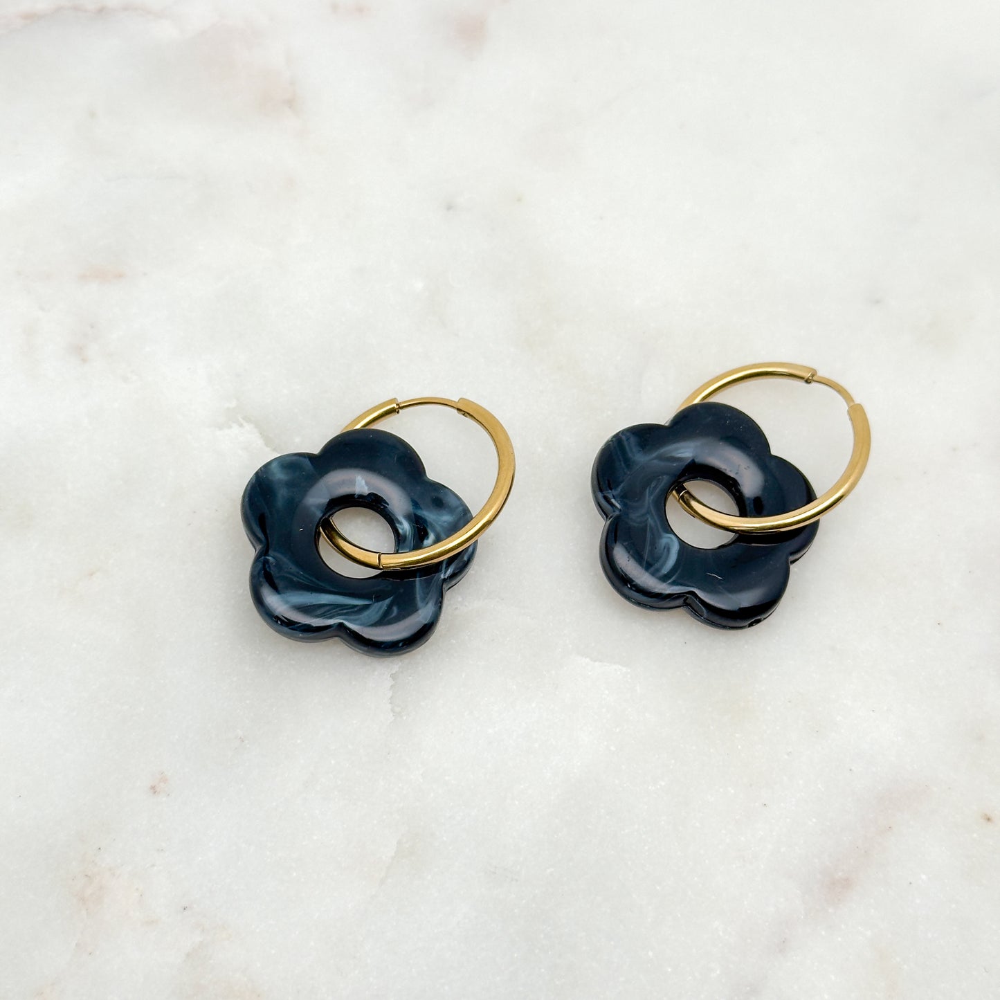 Boucles d'oreilles Denise Noir