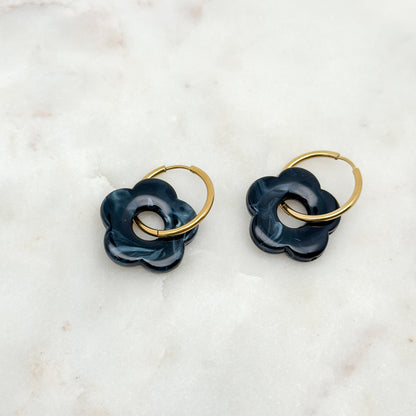 Boucles d'oreilles Denise Noir