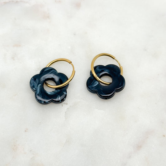 Boucles d'oreilles Denise Noir