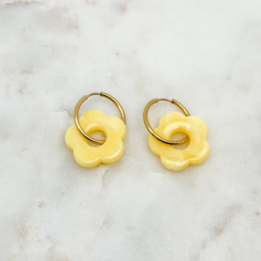 Boucles d'oreilles Denise Jaune