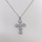 Collier croix Salomé argenté