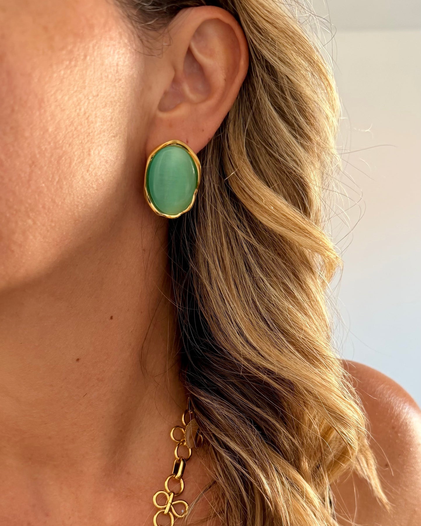 Boucles d'oreilles Zélie Vert
