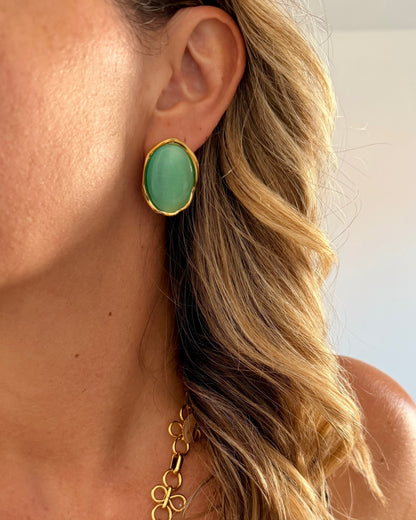 Boucles d'oreilles Zélie Vert