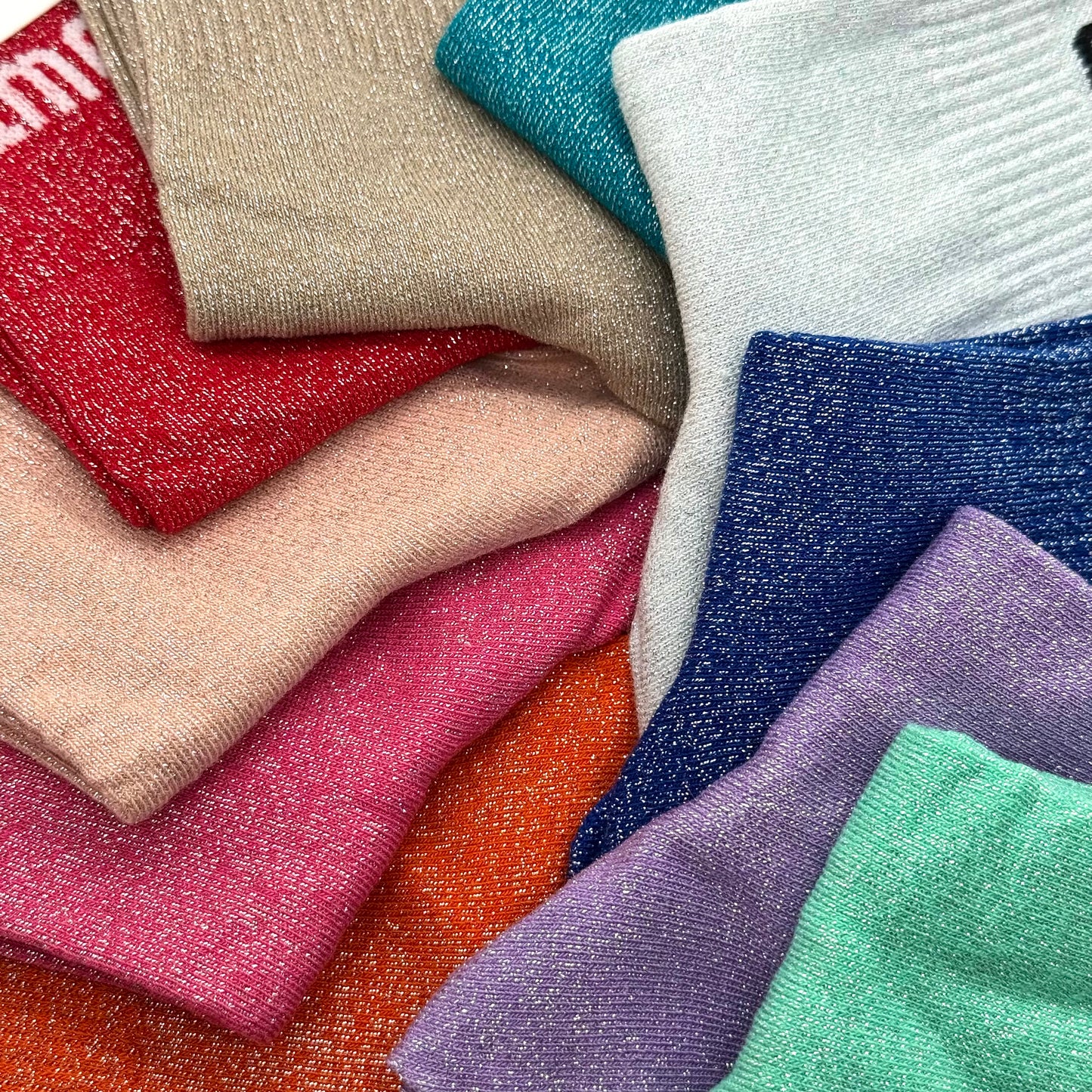 Chaussettes à Paillettes à Message " Amour "