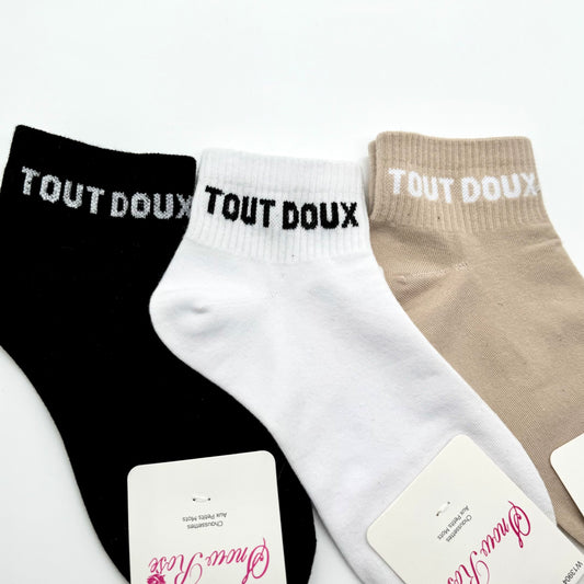 Chaussettes Socquettes à Message “Tout Doux”