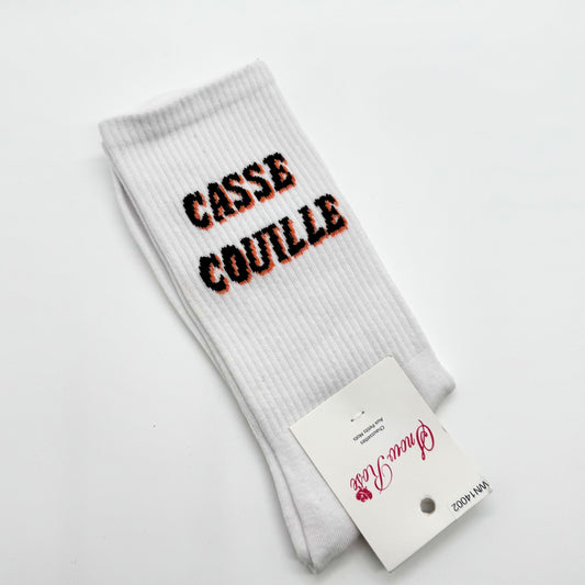 Chaussettes HOMME à Message “ Casse couille ”