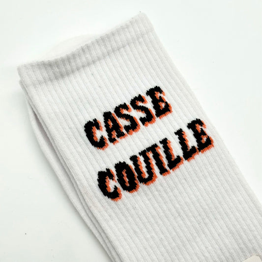 Chaussettes HOMME à Message “ Casse couille ”