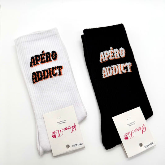 Chaussettes HOMME à Message “ Apéro addict ”