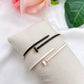 Bracelet jonc Clou bicolore