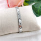 Bracelet jonc Galaxie argenté