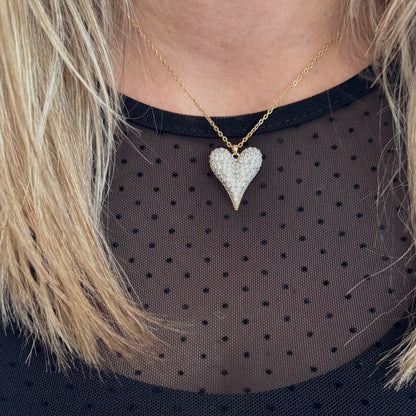 Collier Coeur Strass