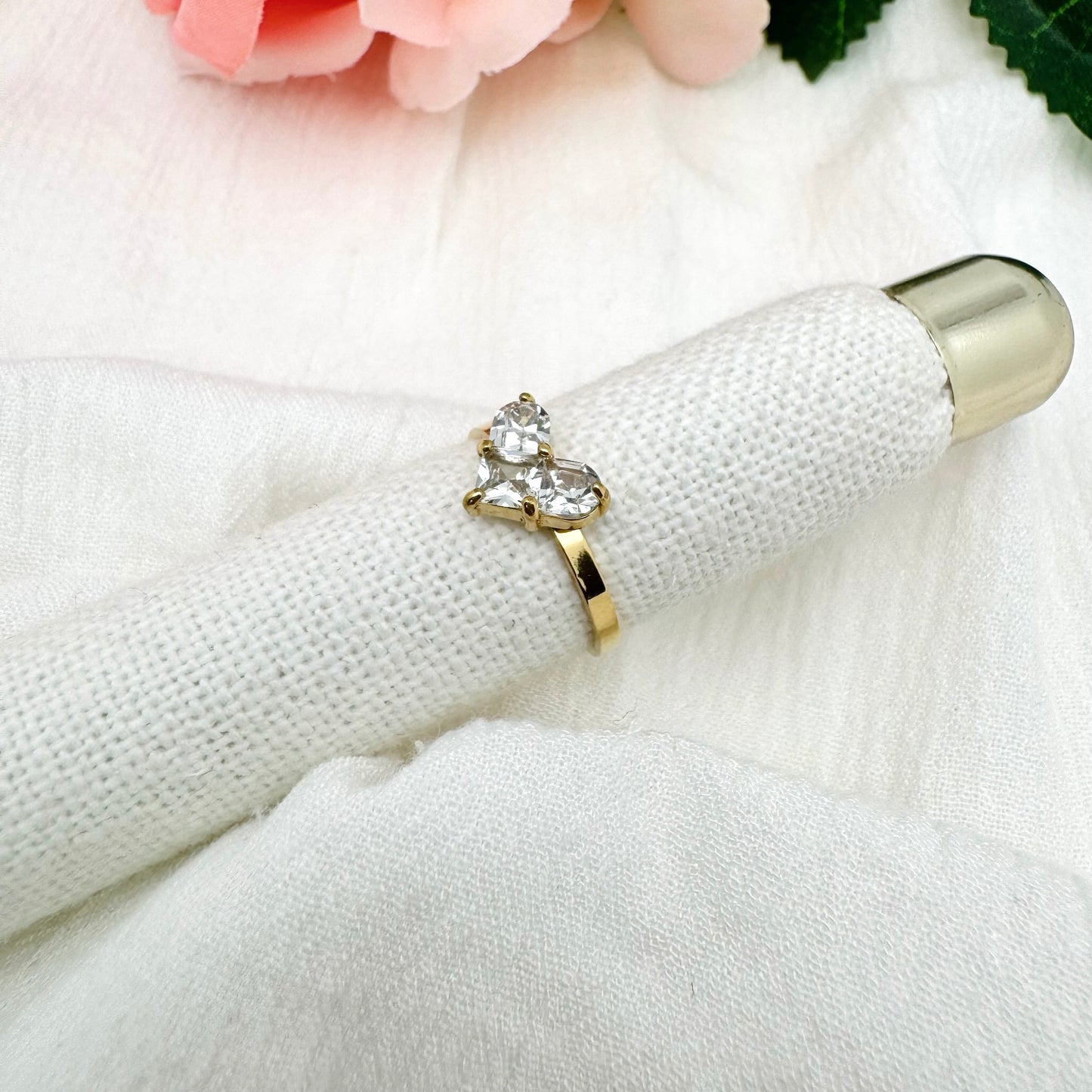 Bague Coeur strass