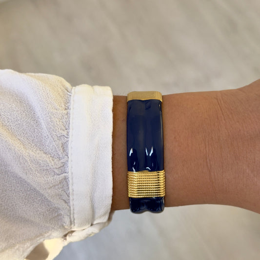 Bracelet Jonc Sienna bleu