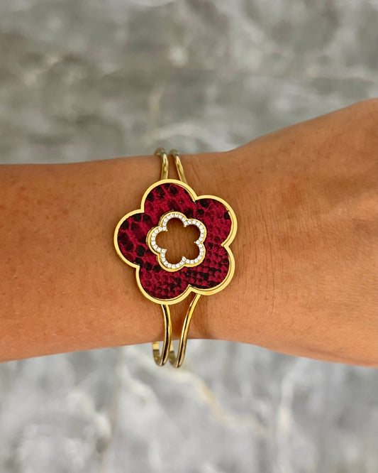 Bracelet Jonc Pamela Rouge