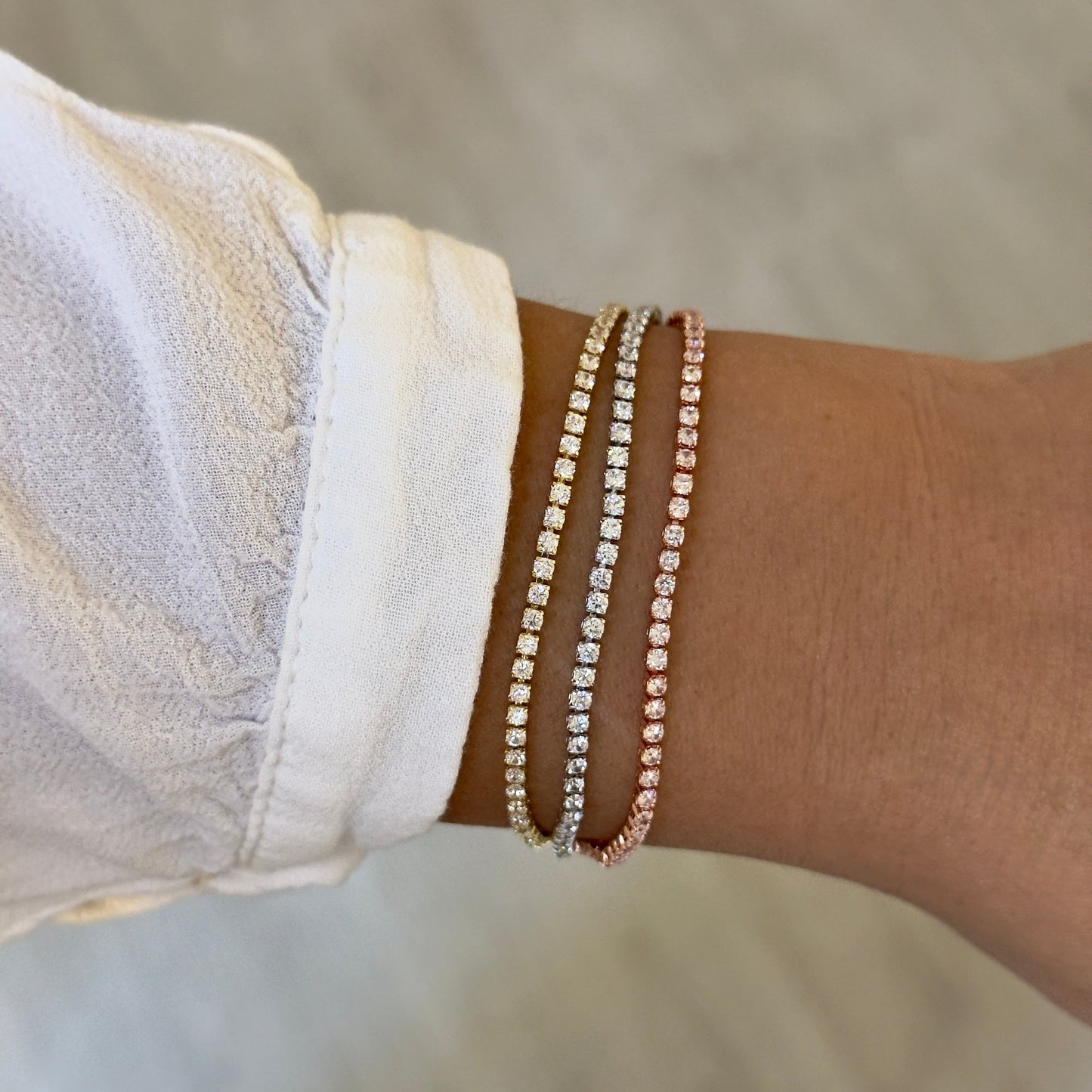 Bracelet Merry tricolore 3 rangs