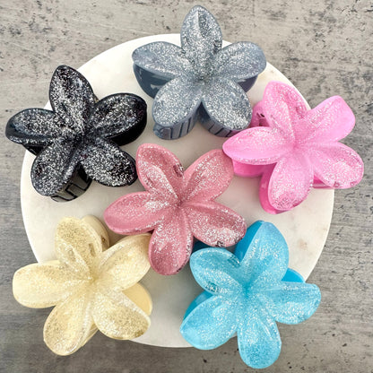 Pince à cheveux Fleur Paillettes
