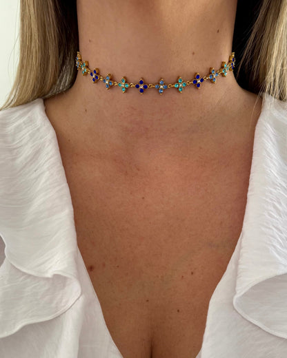 Collier Princesse bleu