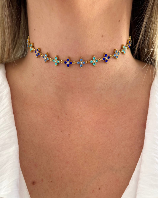 Collier Princesse bleu