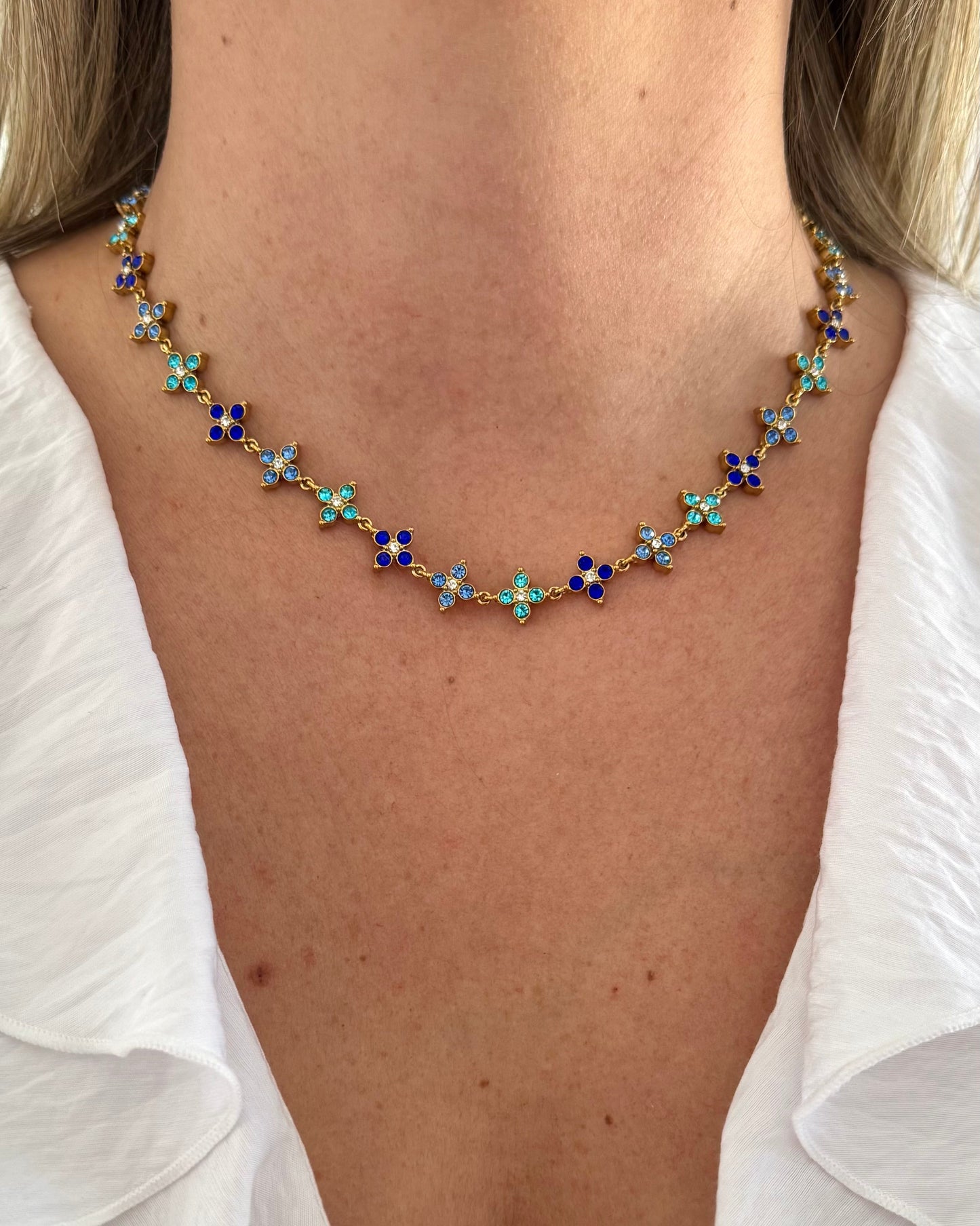 Collier Princesse bleu