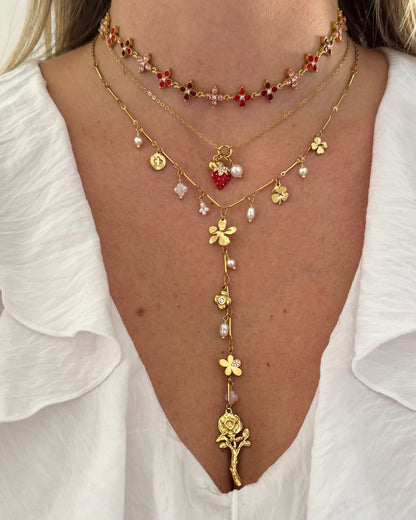 Collier Princesse rouge