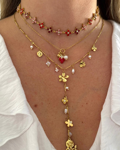 Collier Princesse rouge
