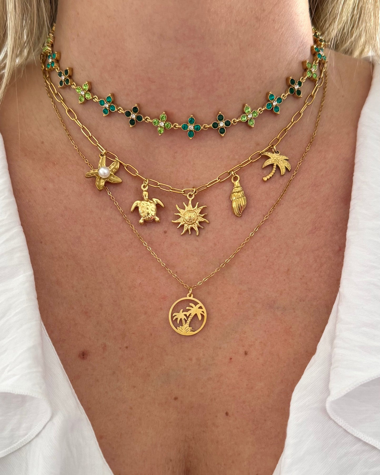 Collier Princesse vert