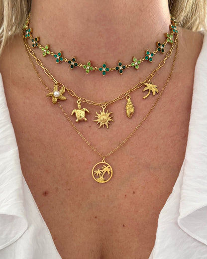 Collier Princesse vert