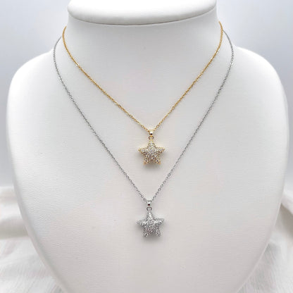 Collier Étoile strass