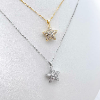 Collier Étoile strass