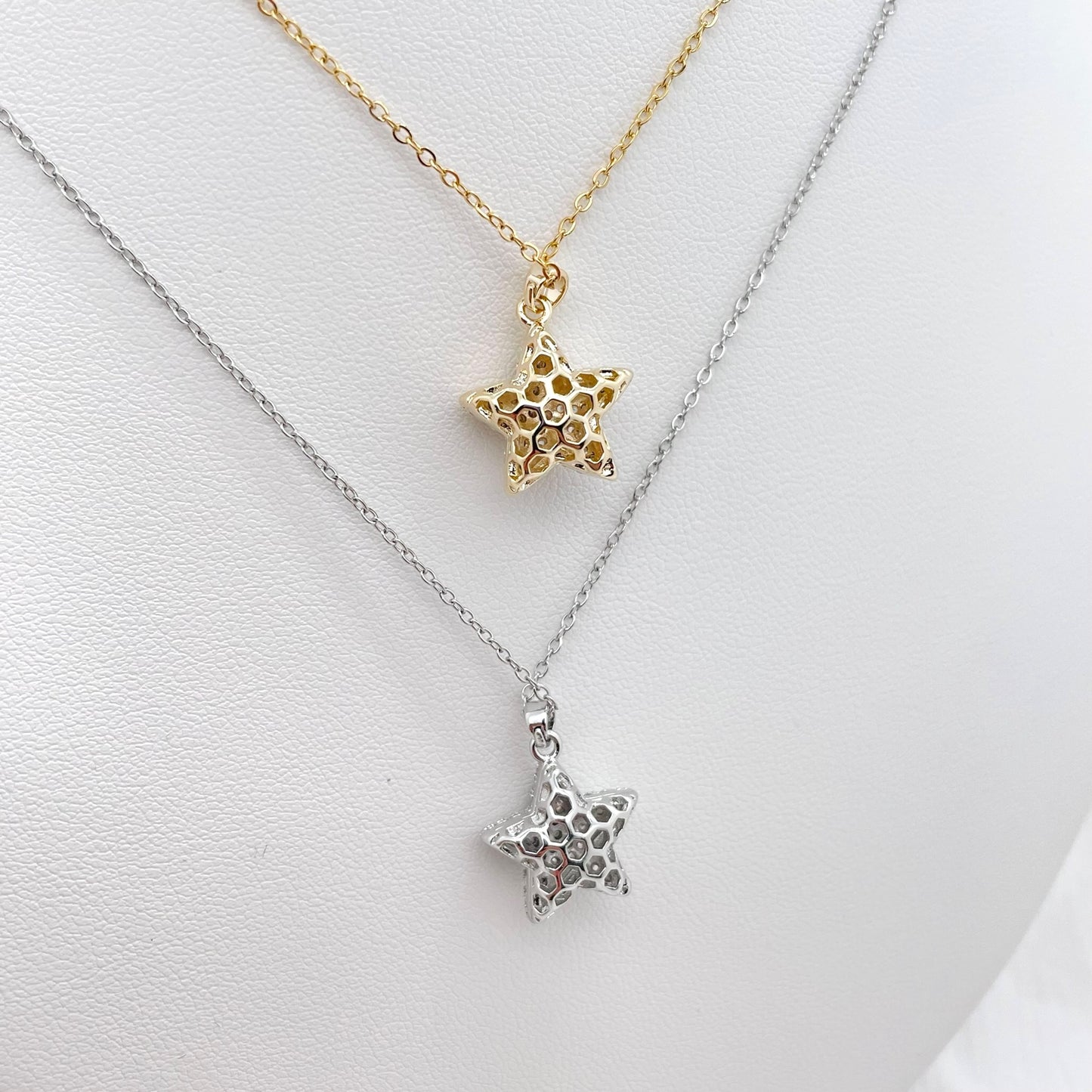 Collier Étoile strass